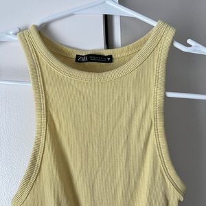 zara yellow tank